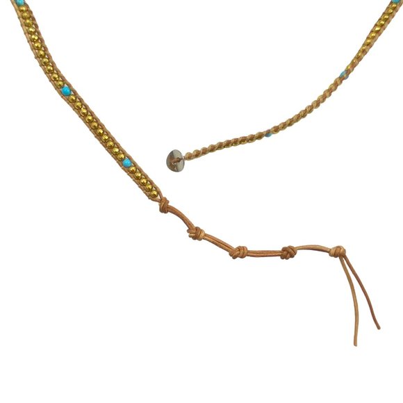 Wrap Bracelet Beads & Leather - Picture 2 of 3